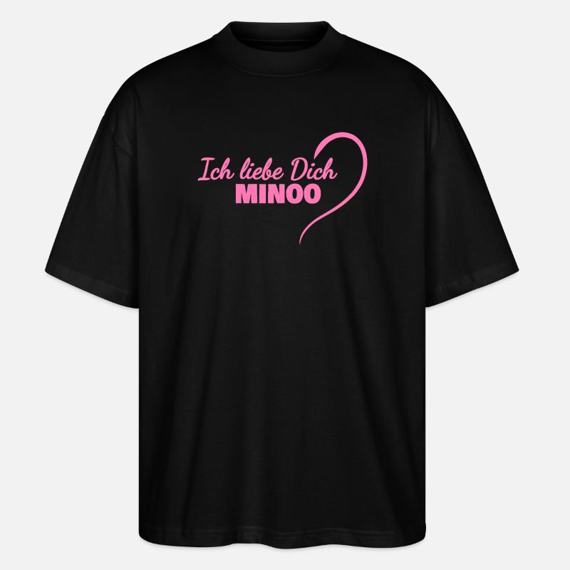 Minoo - T-shirt bio Blaster 2.0 coupe oversize Stanley/Stella Unisexe - noir