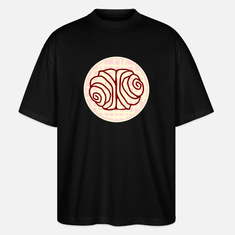 FRANZBRÖTCHEN GEBÄCK HAMBURGER STUDENTIN - Stanley/Stella Oversized Unisex Bio T-Shirt Blaster 2.0 - Schwarz