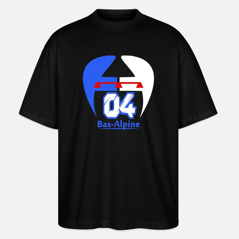 Logo von Bas-Alpine 04 - Stanley/Stella Oversized Unisex Bio T-Shirt Blaster 2.0 - Schwarz