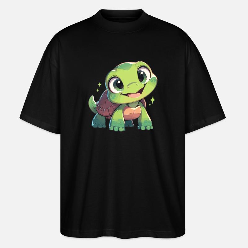 Tortues Tortue - T-shirt bio Blaster 2.0 coupe oversize Stanley/Stella Unisexe - noir