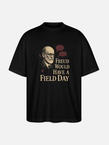 Future psychologist diagnose me - Stanley/Stella Oversized Unisex Organic T-shirt Blaster 2.0 - black