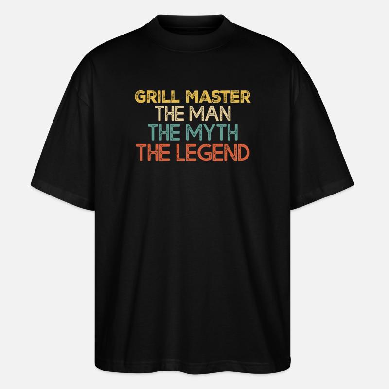 Citation de Grill Master Legend - T-shirt bio Blaster 2.0 coupe oversize Stanley/Stella Unisexe - noir