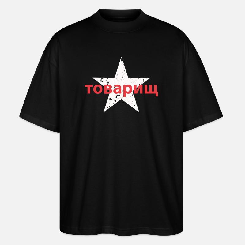 товарищ - Stanley/Stella Oversized Unisex Bio T-Shirt Blaster 2.0 - Schwarz