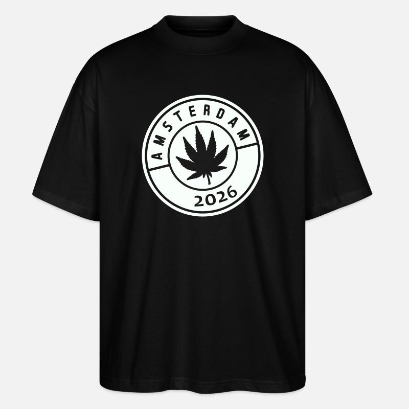 Amsterdam Weed 2026 - Stanley/Stella Oversized Unisex Bio T-Shirt Blaster 2.0 - Schwarz