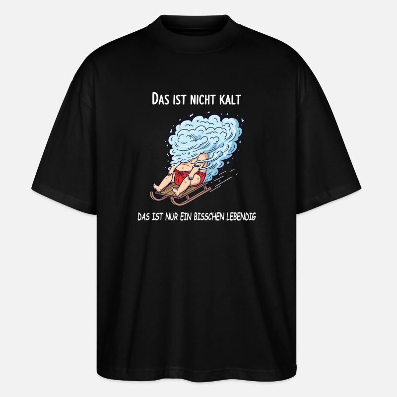 Ein bisschen lebendig - Stanley/Stella Oversized Unisex Bio T-Shirt Blaster 2.0 - Schwarz