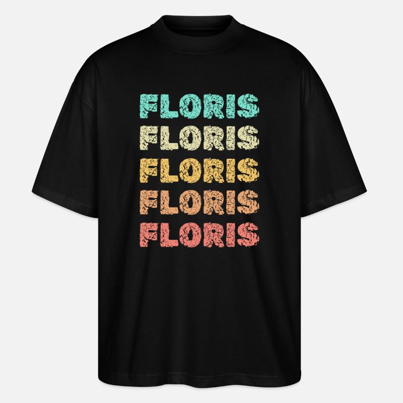 Floris as Floris - Stanley/Stella Oversized Unisex Organic T-shirt Blaster 2.0 - black