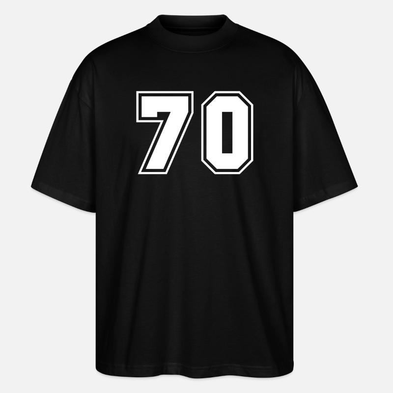 Numéros sportifs Design 70 - T-shirt bio Blaster 2.0 coupe oversize Stanley/Stella Unisexe - noir