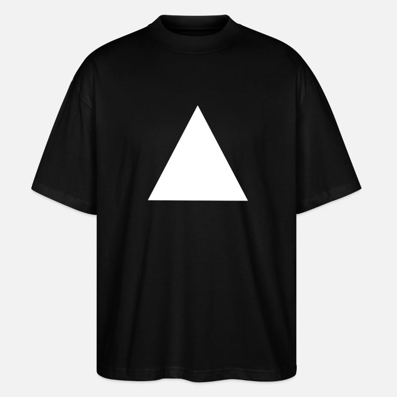Abstrakte geometrische Dreieckscomposition - Stanley/Stella Oversized Unisex Bio T-Shirt Blaster 2.0 - Schwarz