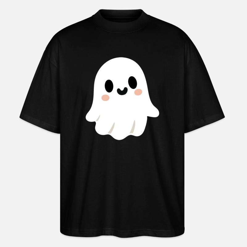 Fantôme mignon  - T-shirt bio Blaster 2.0 coupe oversize Stanley/Stella Unisexe - noir