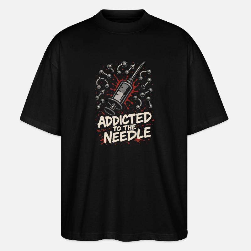 Piercing Addict Body Mod Enthusiast - T-shirt bio Blaster 2.0 coupe oversize Stanley/Stella Unisexe - noir