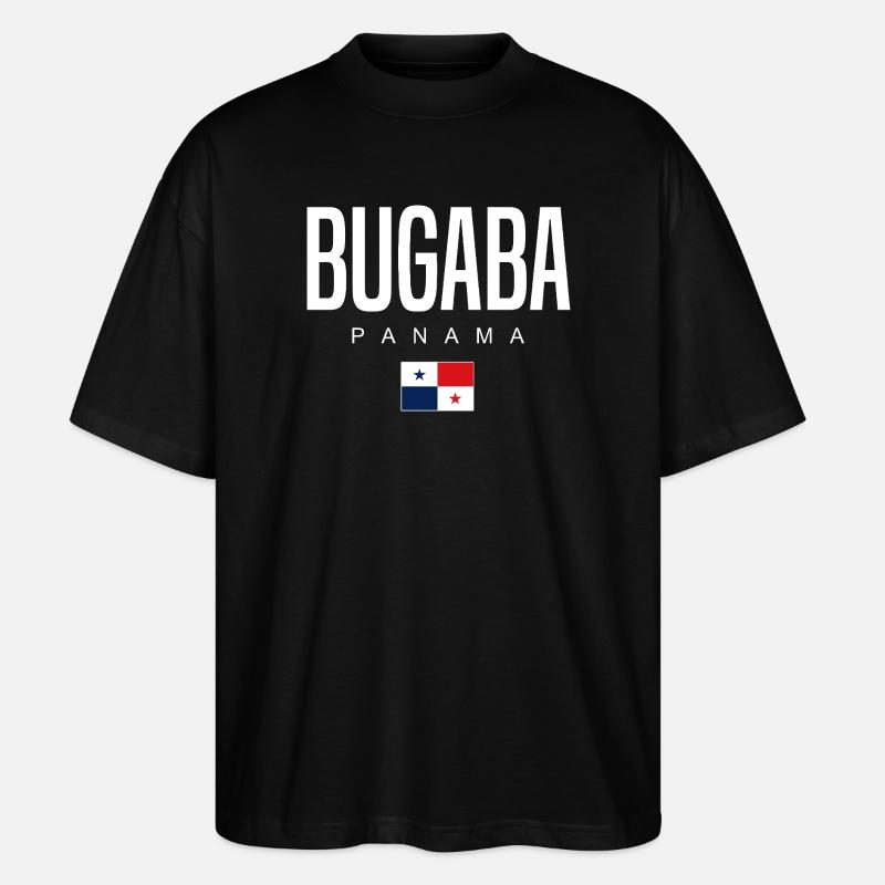 Bugaba Panama Panamaer - Stanley/Stella Oversized Unisex Bio T-Shirt Blaster 2.0 - Schwarz