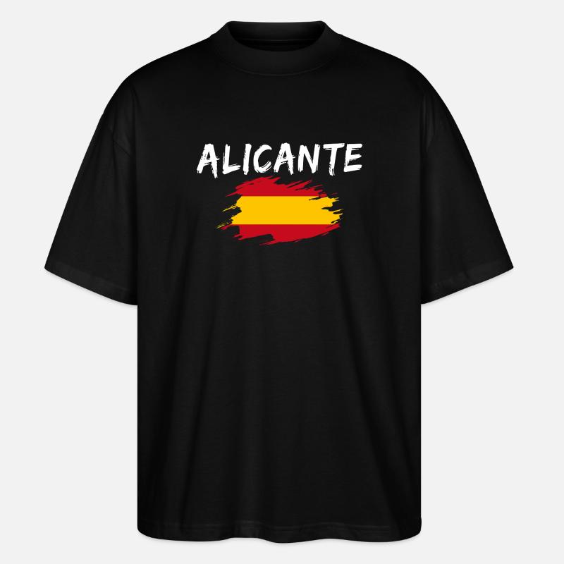 Alicante Spanien - Stanley/Stella Oversized Unisex Bio T-Shirt Blaster 2.0 - Schwarz