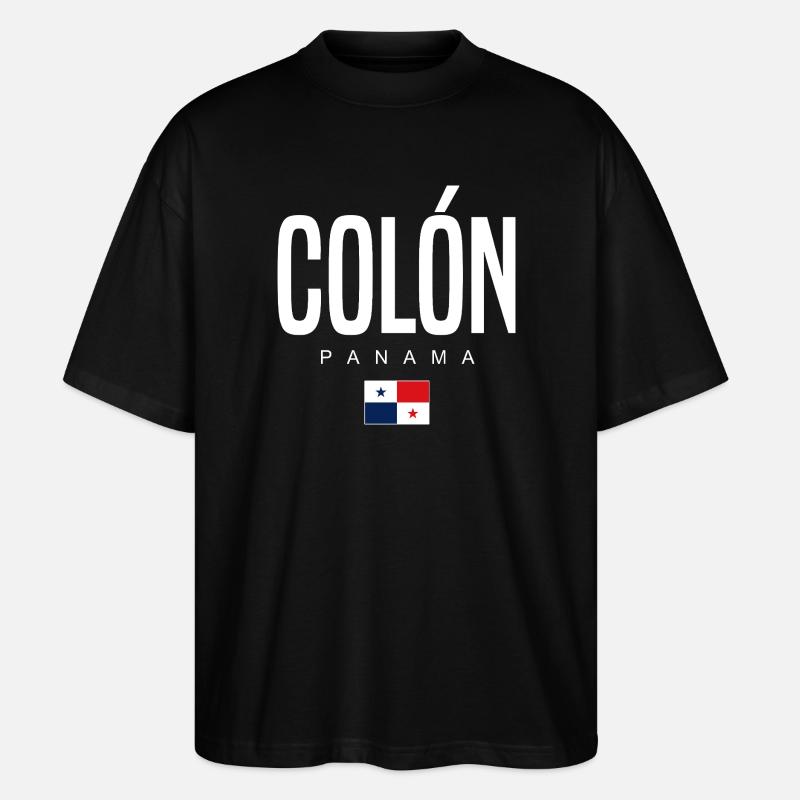 Colón Panama Panamaer - Stanley/Stella Oversized Unisex Bio T-Shirt Blaster 2.0 - Schwarz