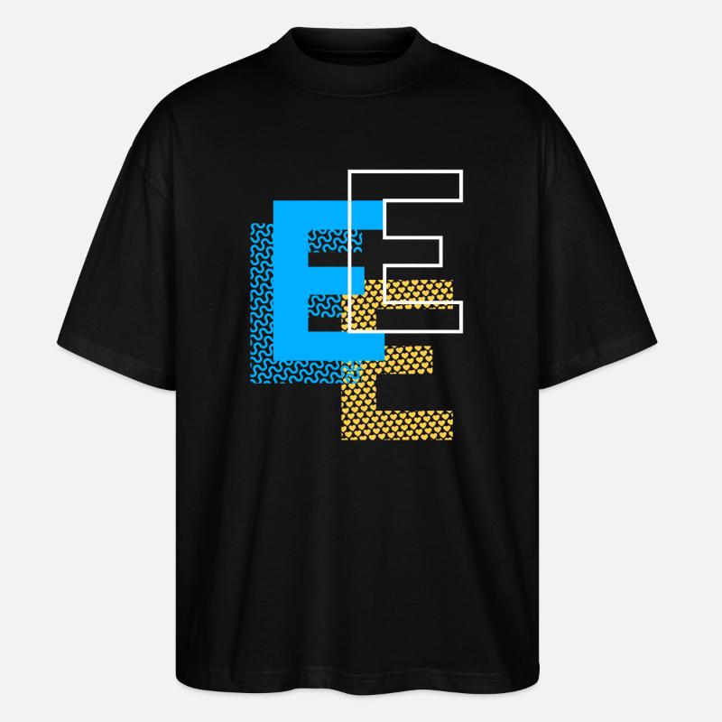 Conception E - T-shirt bio Blaster 2.0 coupe oversize Stanley/Stella Unisexe - noir