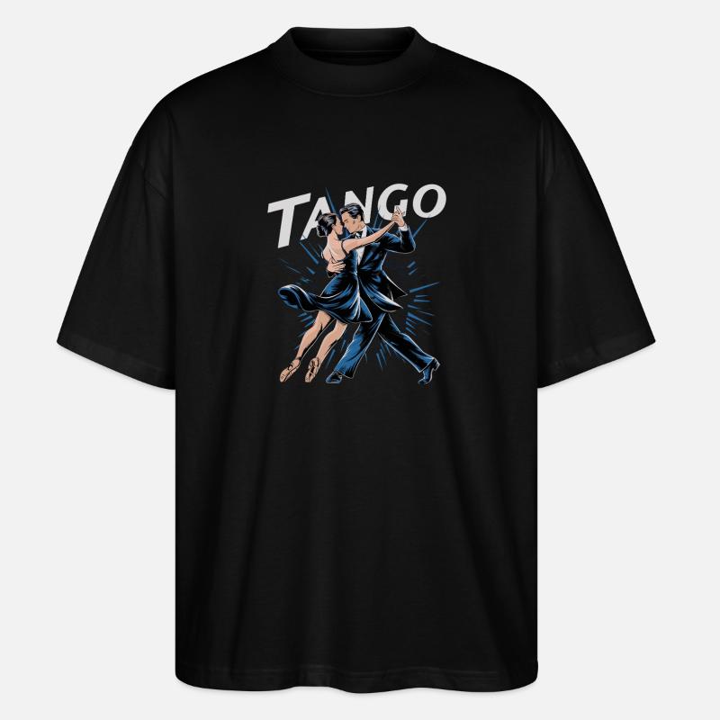  Tango Leidenschaft Paar Tanz Argentinischer Tango - Stanley/Stella Oversized Unisex Bio T-Shirt Blaster 2.0 - Schwarz