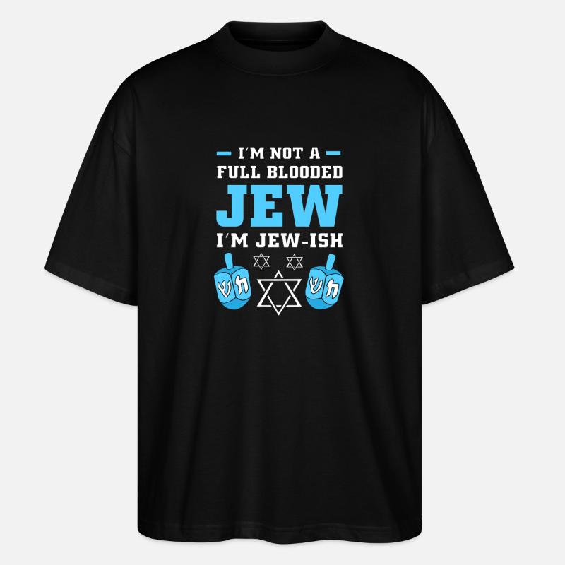 Hanukah Hanukkah Chanukkah - Stanley/Stella Oversized Unisex Bio T-Shirt Blaster 2.0 - Schwarz