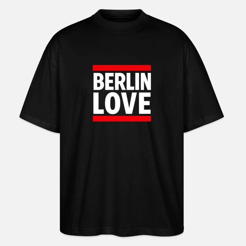 Berlin Liebe — Bold City Pride - Stanley/Stella Oversized Unisex Bio T-Shirt Blaster 2.0 - Schwarz