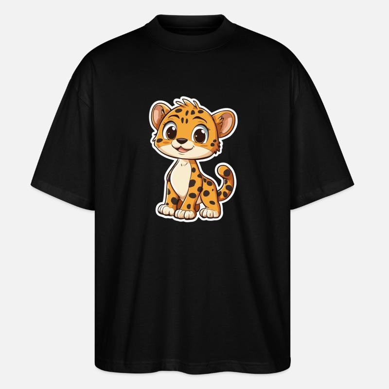Löwe - Stanley/Stella Oversized Unisex Bio T-Shirt Blaster 2.0 - Schwarz