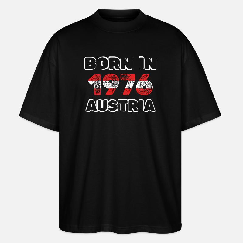 1976 - Stanley/Stella Oversized Unisex Bio T-Shirt Blaster 2.0 - Schwarz