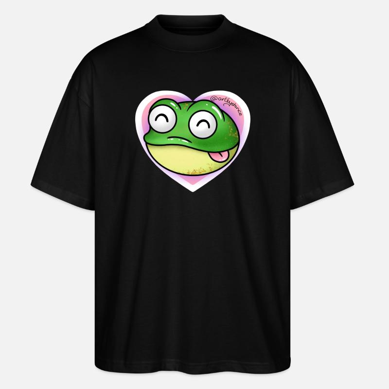 Frosch - Stanley/Stella Oversized Unisex Bio T-Shirt Blaster 2.0 - Schwarz
