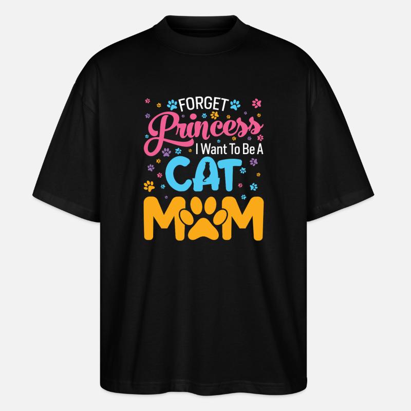 Ich will Katzenmama sein - Stanley/Stella Oversized Unisex Bio T-Shirt Blaster 2.0 - Schwarz