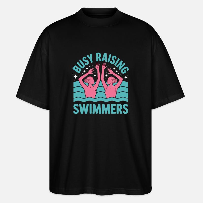 Synchronschwimmen Kunstschwimmen Wassersport - Stanley/Stella Oversized Unisex Bio T-Shirt Blaster 2.0 - Schwarz