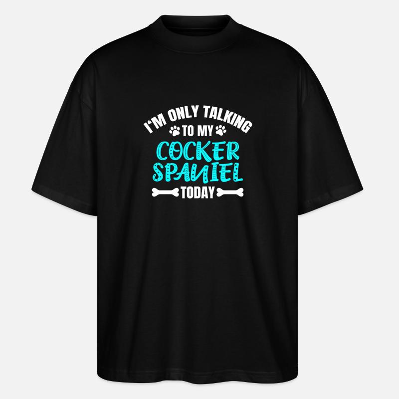 Cocker Spaniel Cockerspaniel - T-shirt bio Blaster 2.0 coupe oversize Stanley/Stella Unisexe - noir