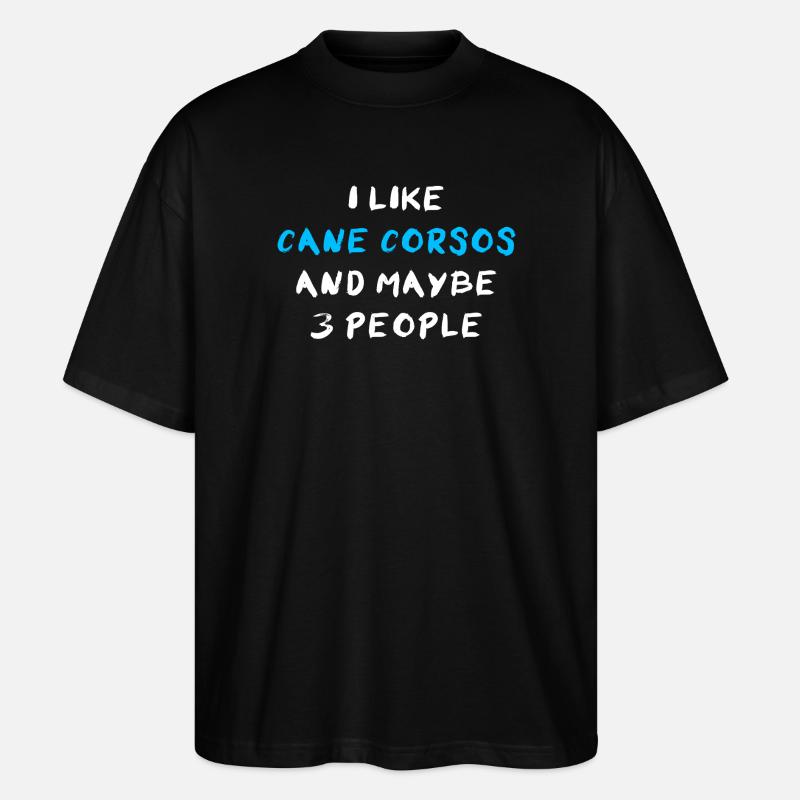 Cane Corso Italiano - Stanley/Stella Oversized Unisex Bio T-Shirt Blaster 2.0 - Schwarz