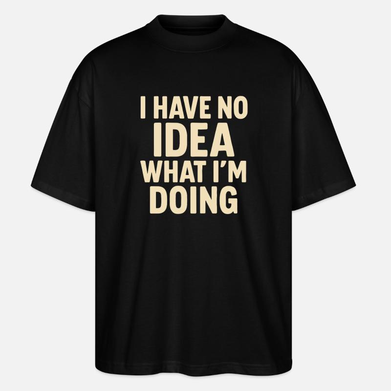 In Freude versunken bleiben - Stanley/Stella Oversized Unisex Bio T-Shirt Blaster 2.0 - Schwarz