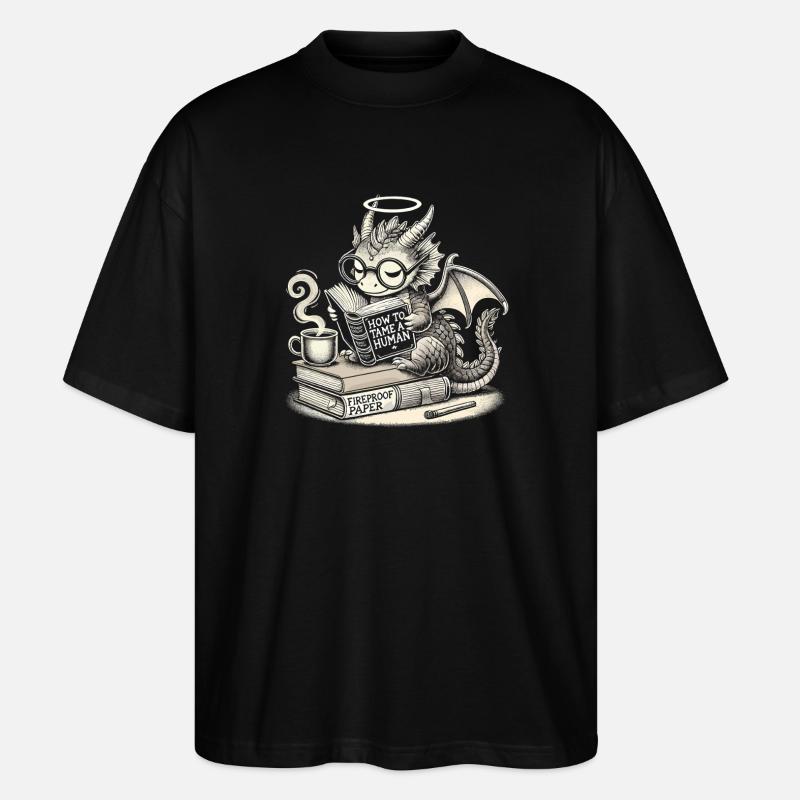 Wie man einen Menschen zähmt - Stanley/Stella Oversized Unisex Bio T-Shirt Blaster 2.0 - Schwarz