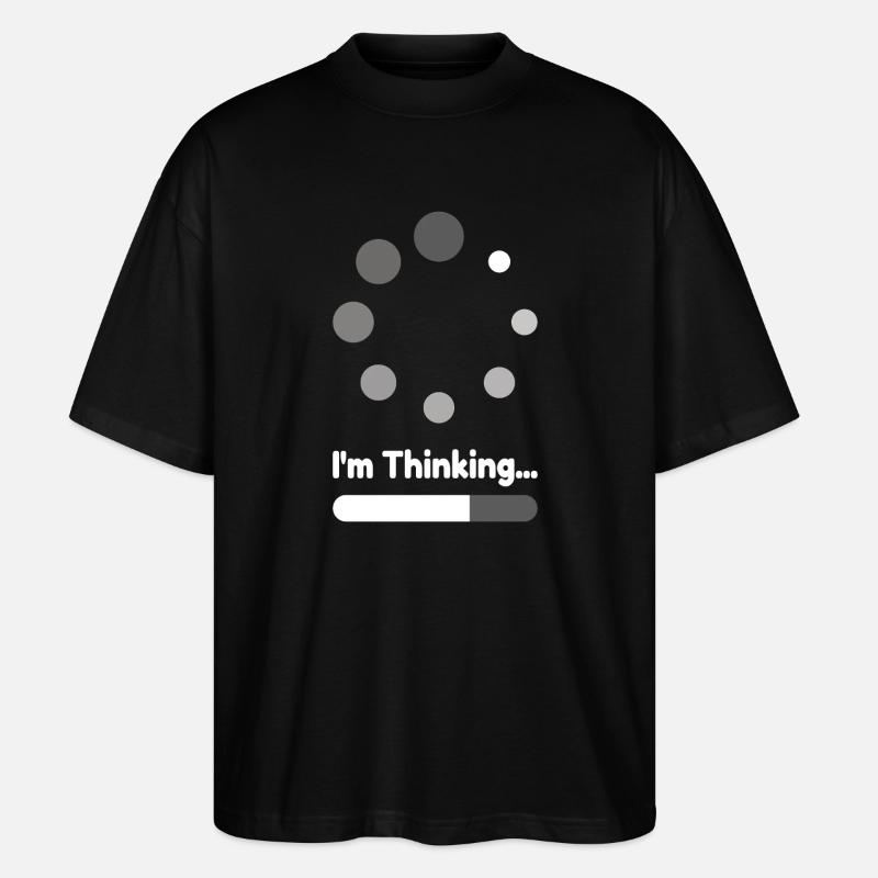 Je pense Chargement Progrès - T-shirt bio Blaster 2.0 coupe oversize Stanley/Stella Unisexe - noir