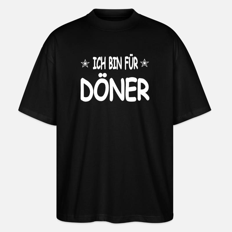 Döner - Stanley/Stella Oversized Unisex Bio T-Shirt Blaster 2.0 - Schwarz