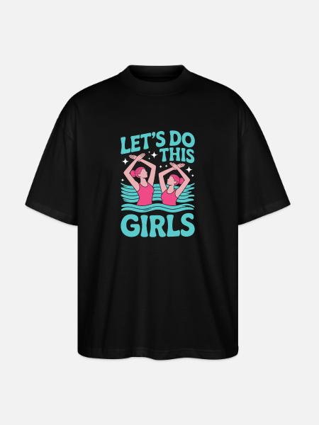 Synchronschwimmen Kunstschwimmen Wassersport - Stanley/Stella Oversized Unisex Bio T-Shirt Blaster 2.0 - Schwarz