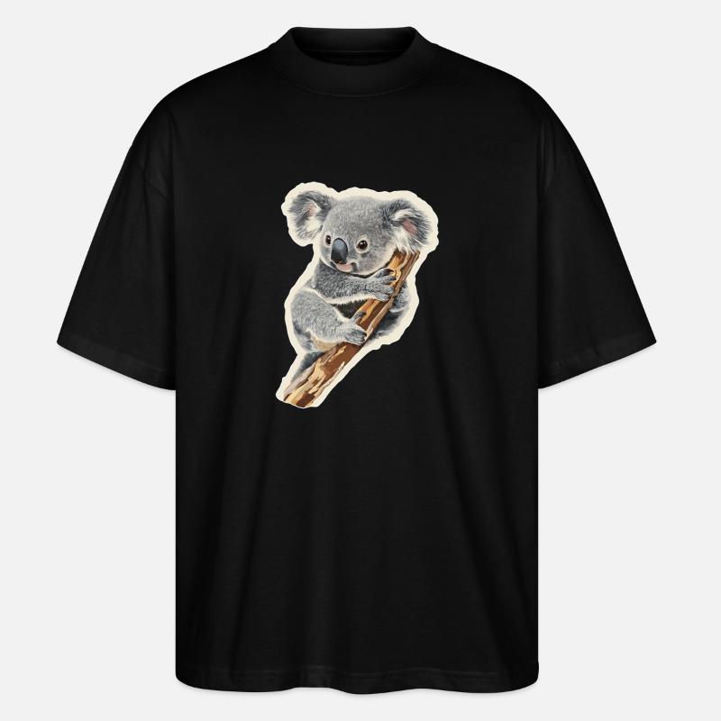 Koala - Stanley/Stella Oversized Unisex Bio T-Shirt Blaster 2.0 - Schwarz