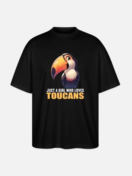Toucans Toucan - Stanley/Stella Oversized Unisex Organic T-shirt Blaster 2.0 - black