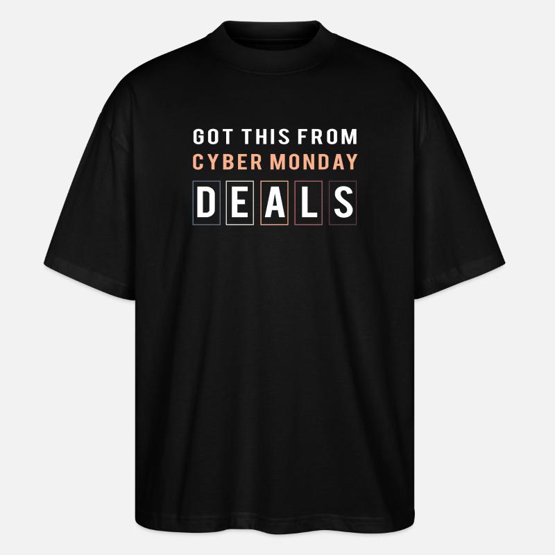 Cyber Monday Kaufrausch - Stanley/Stella Oversized Unisex Bio T-Shirt Blaster 2.0 - Schwarz