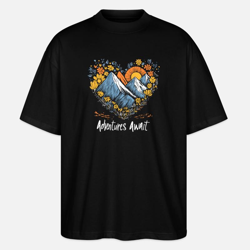 Des aventures vous attendent - T-shirt bio Blaster 2.0 coupe oversize Stanley/Stella Unisexe - noir
