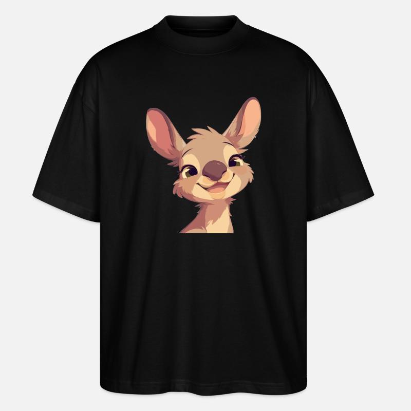 Wallabies Wallaby - T-shirt bio Blaster 2.0 coupe oversize Stanley/Stella Unisexe - noir