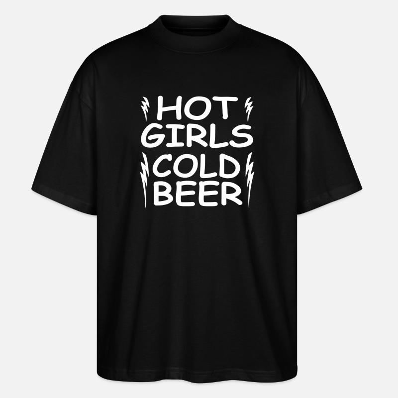 Bier - Stanley/Stella Oversized Unisex Bio T-Shirt Blaster 2.0 - Schwarz