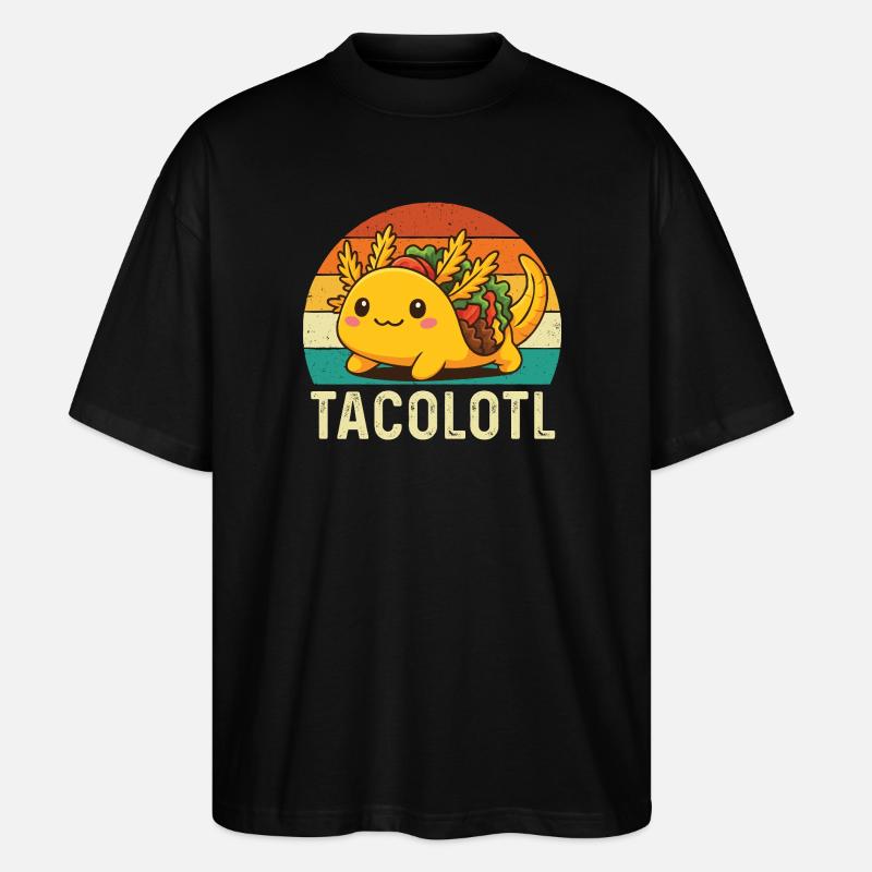 Tacolotl Mignon Axolotl Taco Mashup - T-shirt bio Blaster 2.0 coupe oversize Stanley/Stella Unisexe - noir