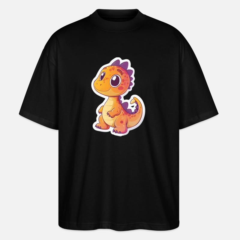 Dinosaurier - Stanley/Stella Oversized Unisex Bio T-Shirt Blaster 2.0 - Schwarz