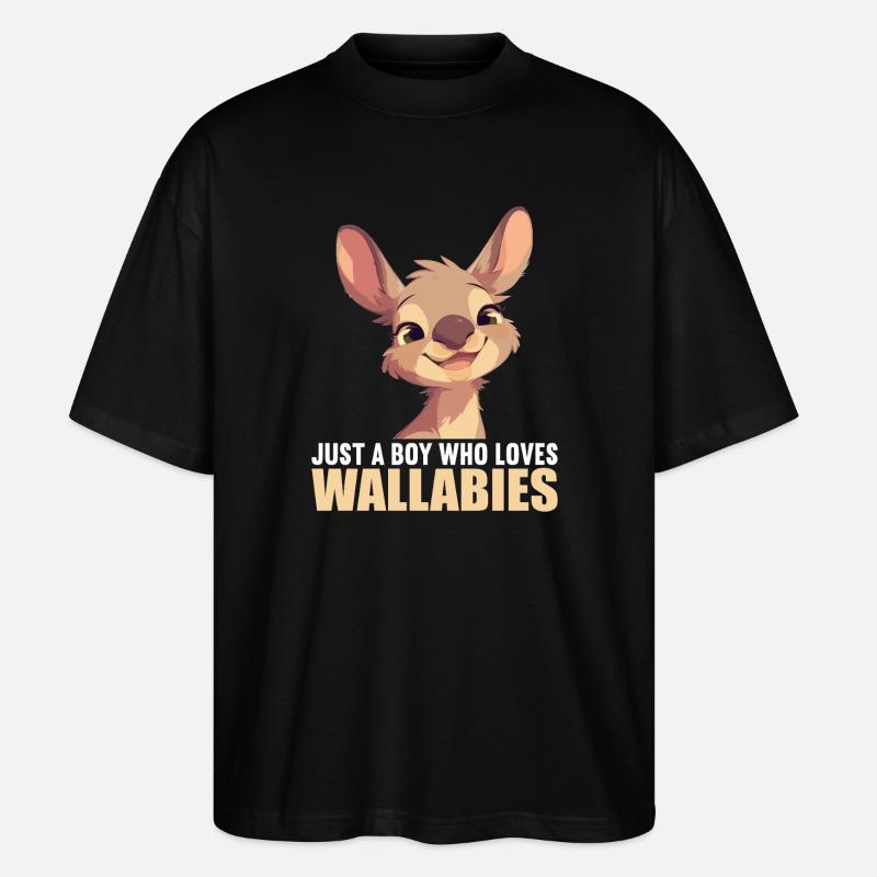 Wallabies Wallaby - T-shirt bio Blaster 2.0 coupe oversize Stanley/Stella Unisexe - noir