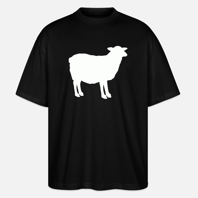 Silhouette de mouton - T-shirt bio Blaster 2.0 coupe oversize Stanley/Stella Unisexe - noir