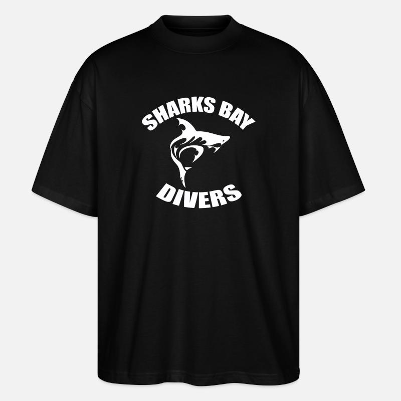 SHARKS BAY DIVERS - Stanley/Stella Oversized Unisex Bio T-Shirt Blaster 2.0 - Schwarz