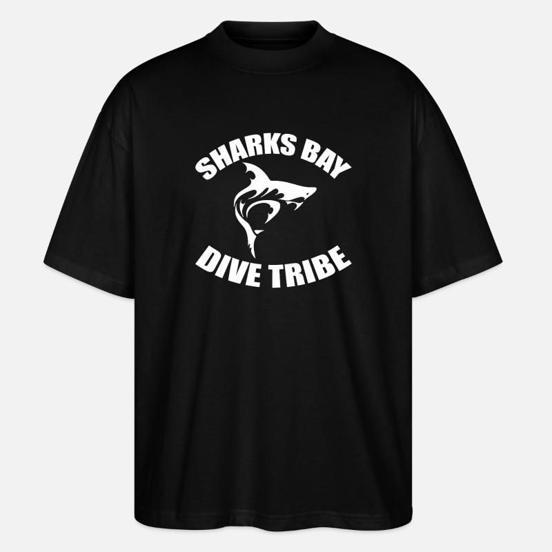 SHARKS BAY DIVE TRIBE - Stanley/Stella Oversized Unisex Bio T-Shirt Blaster 2.0 - Schwarz
