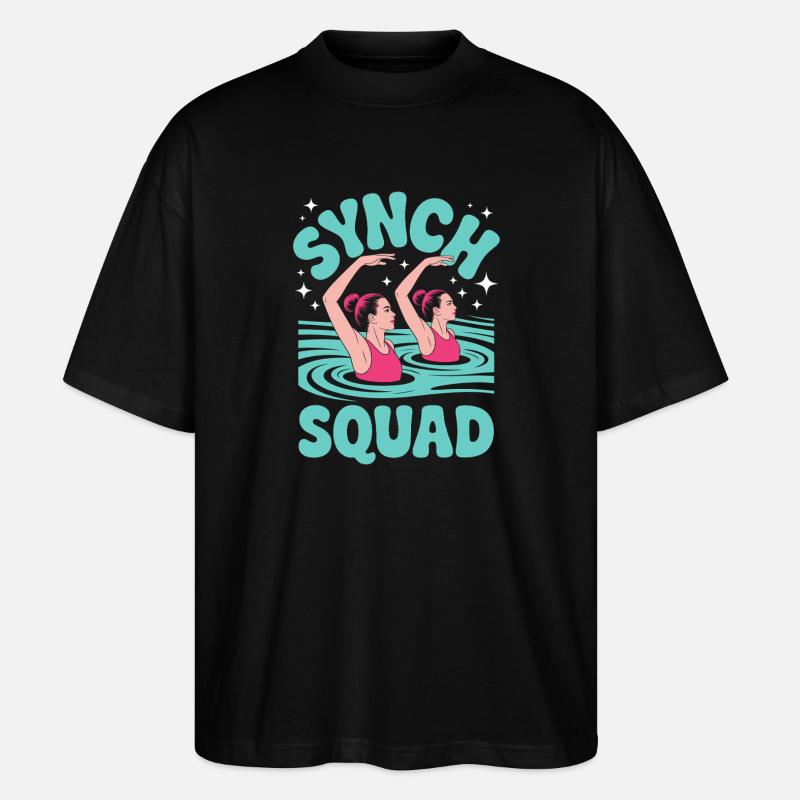 Synchronschwimmen Kunstschwimmen Wassersport - Stanley/Stella Oversized Unisex Bio T-Shirt Blaster 2.0 - Schwarz