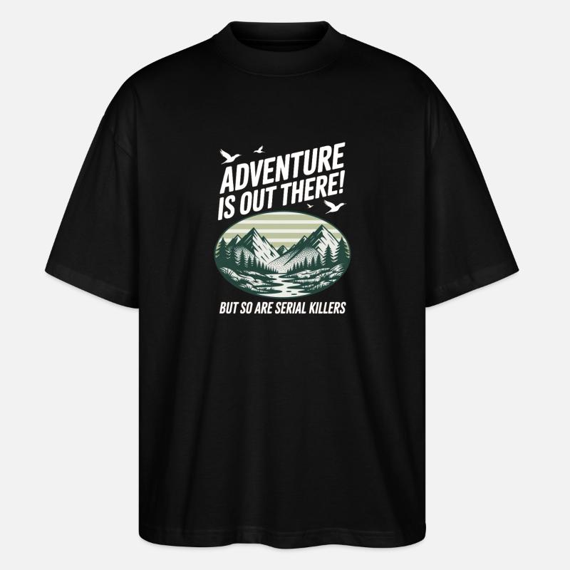 L’aventure est là-bas Tueurs en série - T-shirt bio Blaster 2.0 coupe oversize Stanley/Stella Unisexe - noir