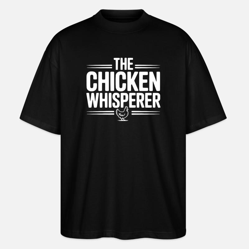 Der Hühnerflüsterer - Stanley/Stella Oversized Unisex Bio T-Shirt Blaster 2.0 - Schwarz