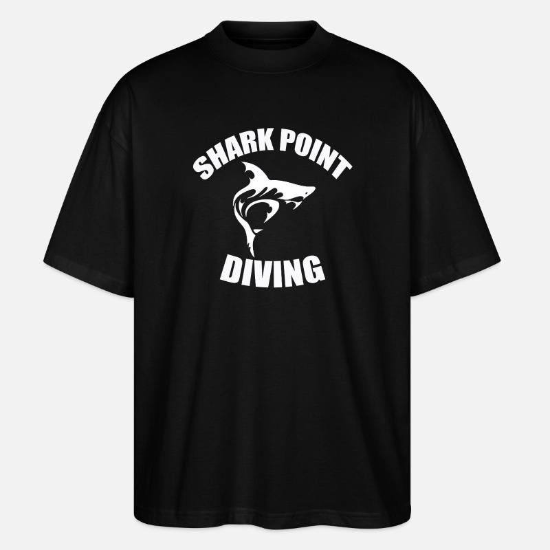PLONGÉE À SHARK POINT - T-shirt bio Blaster 2.0 coupe oversize Stanley/Stella Unisexe - noir