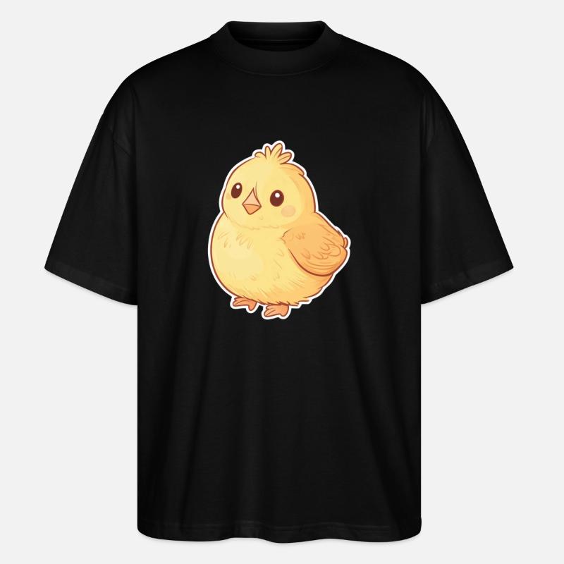 Küken - Stanley/Stella Oversized Unisex Bio T-Shirt Blaster 2.0 - Schwarz
